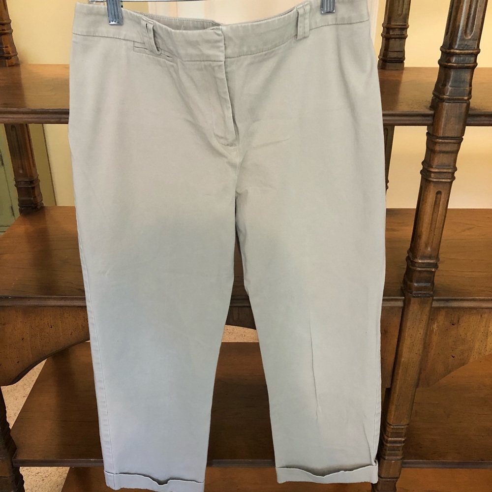 Chico’s 1.5 Khaki, Cuffed ankle pants